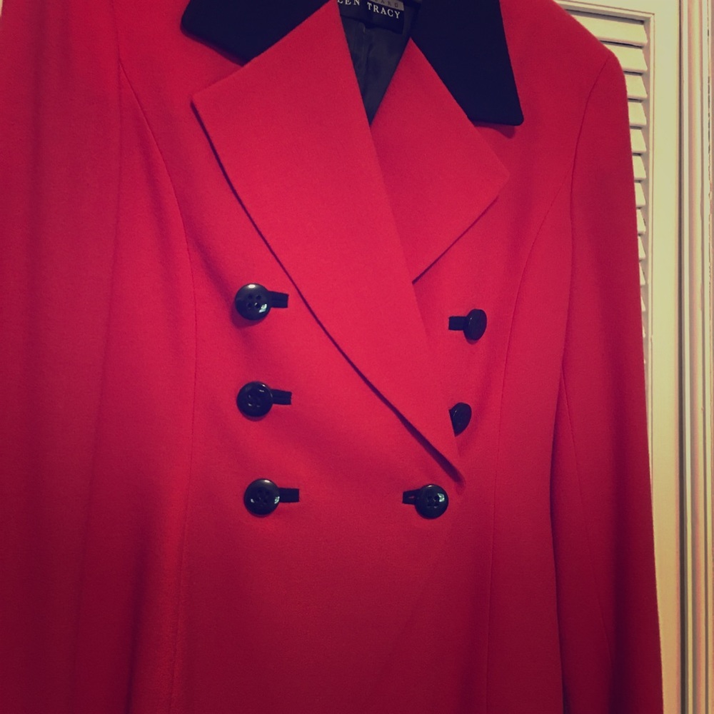 Ellen Tracy wool crepe jacket